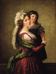 Madame Rousseau et sa fille, 1789